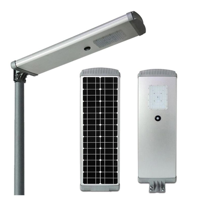 Hot Selling Outdoor IP67 Waterproof Integrated Die-Casting Aluminum Nk-60W Solar Street Light with PIR Motion Sensor
