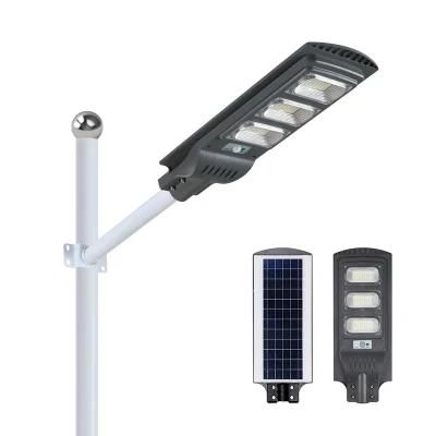 Long Life Outdoor Light IP65 Waterproof 100W 200W 250W Integrated All in One LED Solar Street Lamp