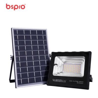 Bspro New Plastic Parotable Industrial LED Lights Portable Football 40W 100W Solar Flood Light