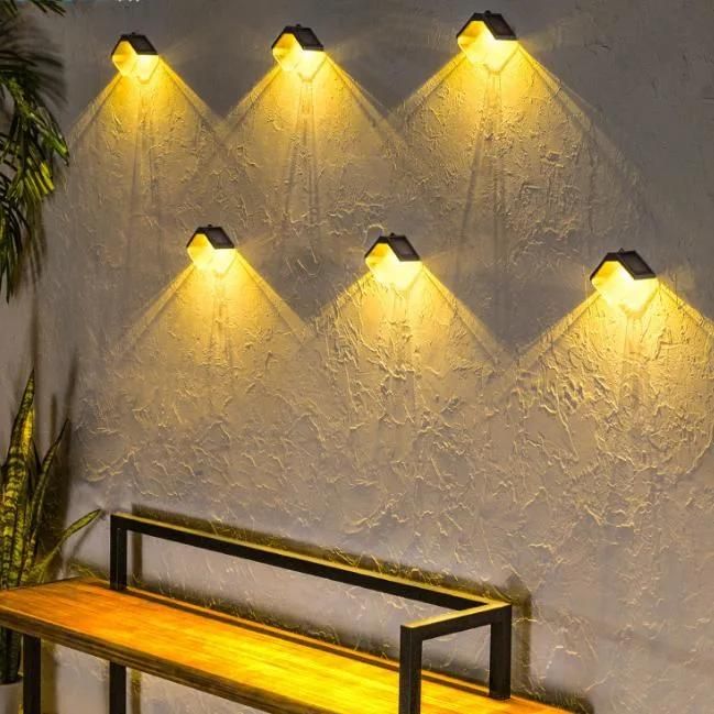 Hanging Solar Garden Lights Outdoor Decorative Deck Solar Lamp Warm and RGB Color Changing Wall Lamp