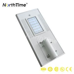 PIR Sensor Solar Powered LED Street Lamp with Lithium Battery