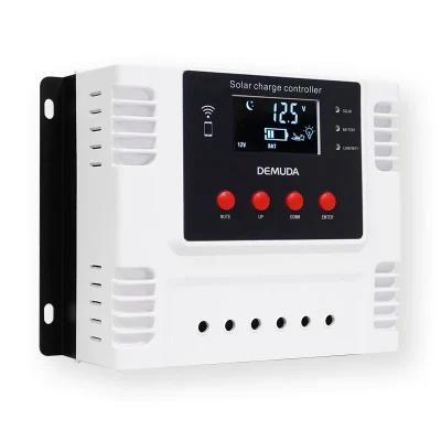 12V 24V/48V Auto Solar Charge Controller WiFi Apps 10-60A Dual USB Battery PWM Controller for Solar Energy System