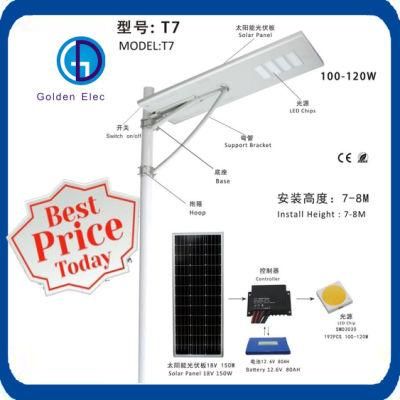 5W-120W All in One Solar Street Light with Remote Control