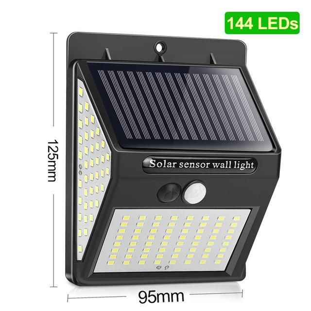 IP67 New Solar Powered Motion Sensor Security Wall Lights (RS2003-144)
