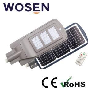 90lm-110lm/W 60W High Efficiency LED Solar Chargeable Street Light
