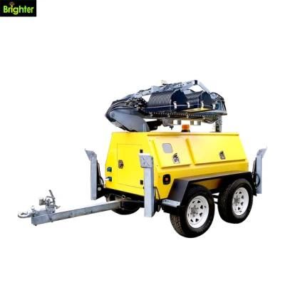 Traffic Easyly Portable Diesel Power Mobile Tower Light with Kubota Engine for Emergency