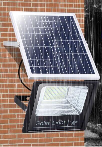 Outdoor Remote Control Waterproof Lamp Solar LED Flood Light
