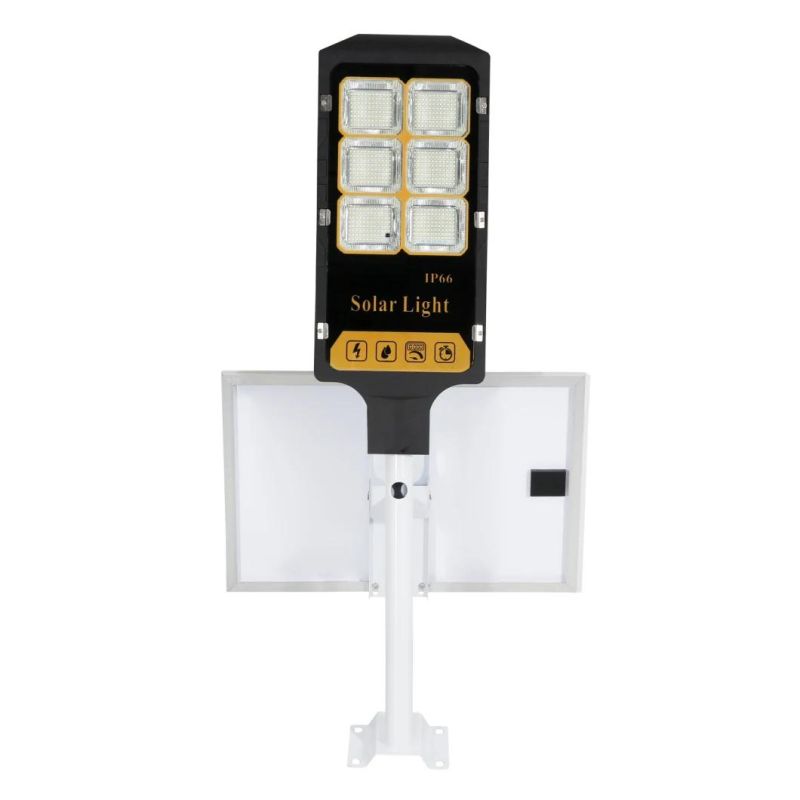 Esavior IP66 Ce RoHS ISO TUV 50W LED All in 2 Solar Street Flood Light 5000 Lumens Iot Remote Control System