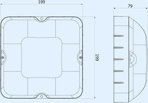 Solar LED Ceiling Light Sn- Scl1.0, 15W