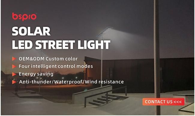 Bspro MPPT All in One LED IP65 Waterproof Outdoor Power Energy System Integrated Solar Street Light