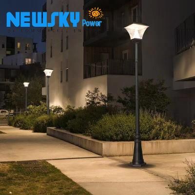 IP65 10W Lamp Post Waterproof Outdoor All in One Solar Street LED Sensor Light