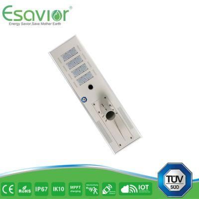 Esavior 80W 2700~6500K Full Range Available Color Temp. Solar Street Light Outdoor Lighting