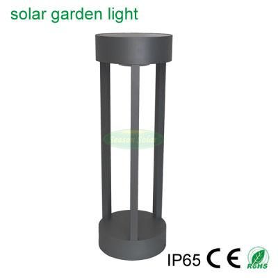 New Round Lighting Solar Energy Outdoor Lighting Garden Bollard Light with Warm+White LED Light