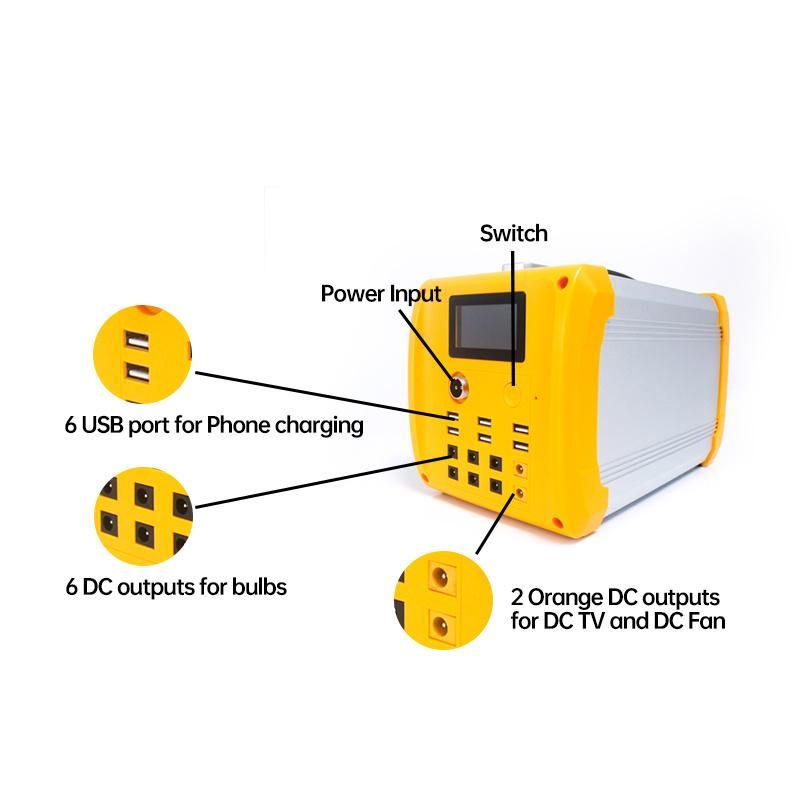 Solar Home System Run DC TV and Fan for Indoor or Outdoor Use