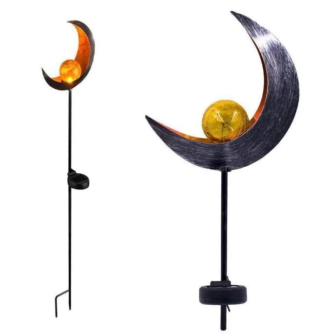 Brilliant-Dragon Outdoor LED Moon Flame Shame Landscape Courtyard Decoration Solar Garden Light