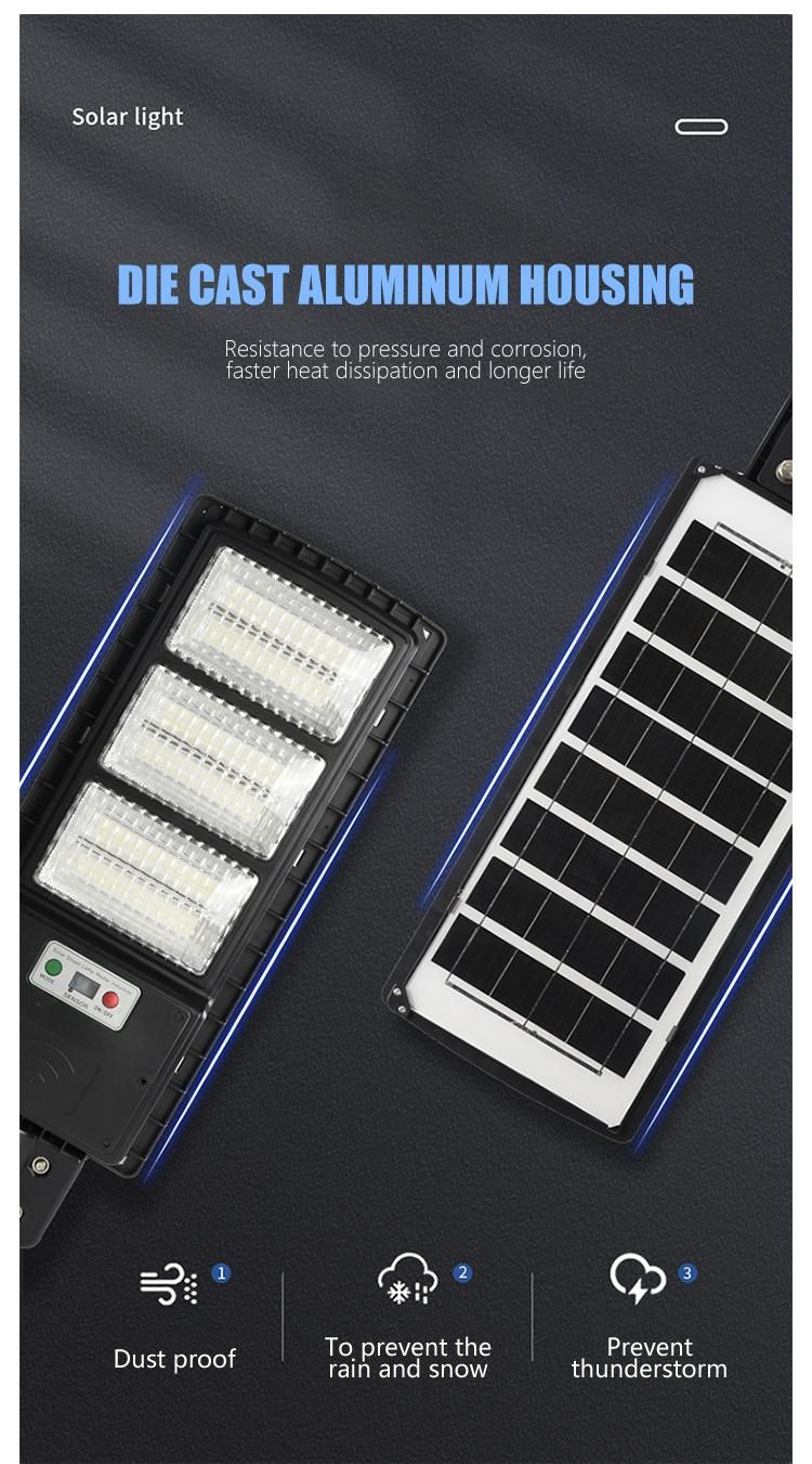 High Class LED Solar Streetlight with Long Working Hours