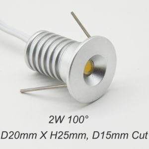2W AC85-277V 80ra LED Spotlight D15mm 180lm CE RoHS