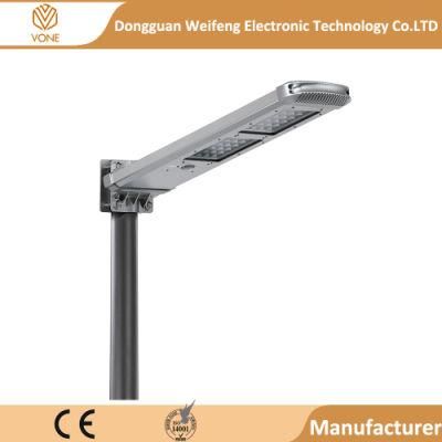 Outdoor Waterproof IP67 Aluminium Integrated Streetlight 20W 50W 80W All in One LED Solar Street Light