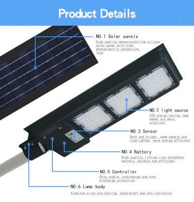 Solar Integrated Garden Lamp with LiFePO4 Battery
