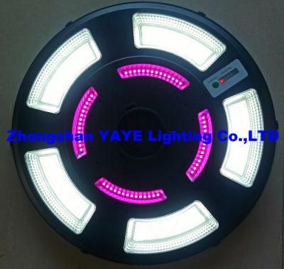 Yaye Hottest Sell Newest Design 300W/400W RGB UFO Waterproof LED Outdoor Solar Street/Road/Garden Light with Panel and Lithium Battery