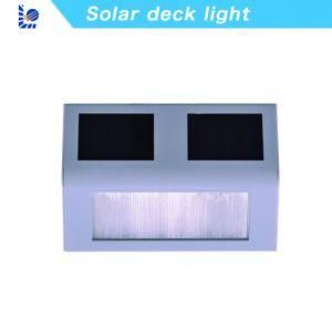 Loyal Factory ISO9001 Patented Garden Product Stainless Steel Solar Panel LED Outdoor White Solar Stair Light