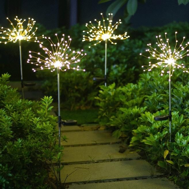 Outdoor with 2 Lighting Modes Flowerbed Solar Garden Lights