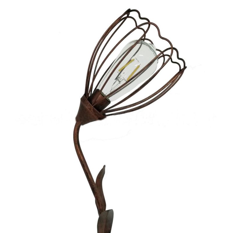 Wrought Iron Solar Tungsten Wire Courtyard Ground Light