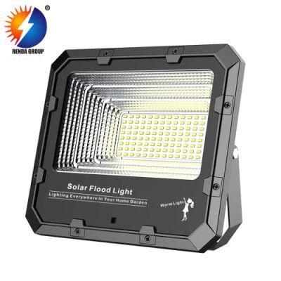 Facory Wholesale Die-Casting Aluminum Frame Outdoor Land LED Solar Energy Flood Lamp with IP66