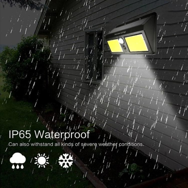 New Design Outdoor Wall Lamp COB LED PIR Motion Sensor Garden Wall Solar Light