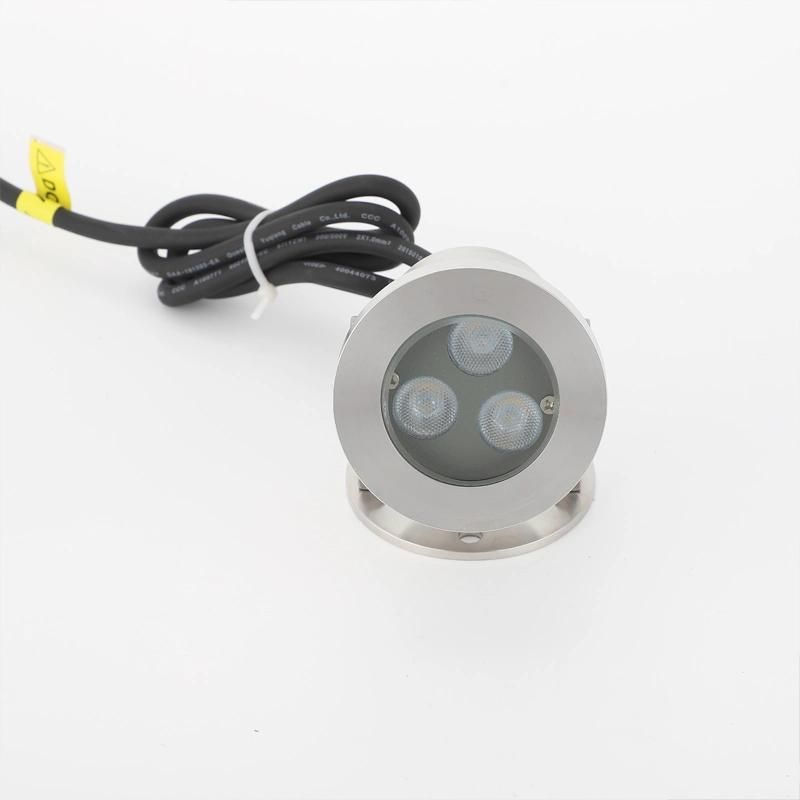 3W Underwater Lamp IP68 Stainless Steel LED Pool Light