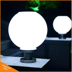 Solar Pillar Lamp Solar Post Bollard Light with Round Ball