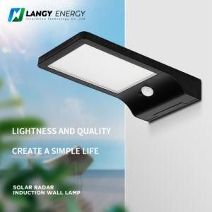 Langy Official Motion Radar Sensor Square Solar Wall Light