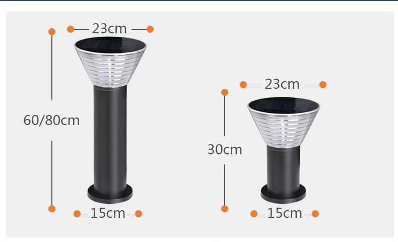 New Sales Popular Outdoor Die-Casting Aluminum Smart IP65 LED Solar Lawn Yard Lamp