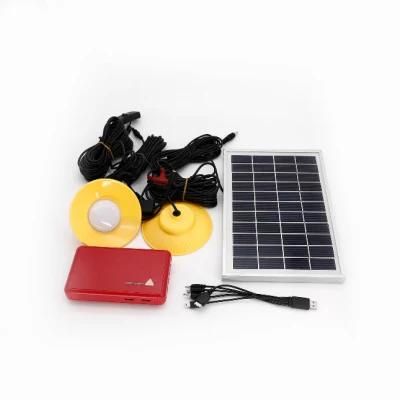 6W/11V Solar Lighting System Kit for Rural and Disaster Area