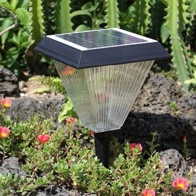 Solar Lighting Courtyard Quality LED Outdoor Lighting Solar Lawn Light with Oblique Square Cover