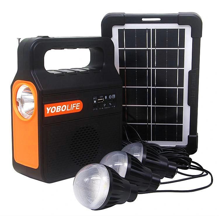 Yobolife Hi Power solar Panel with LED Bulb Solar Light