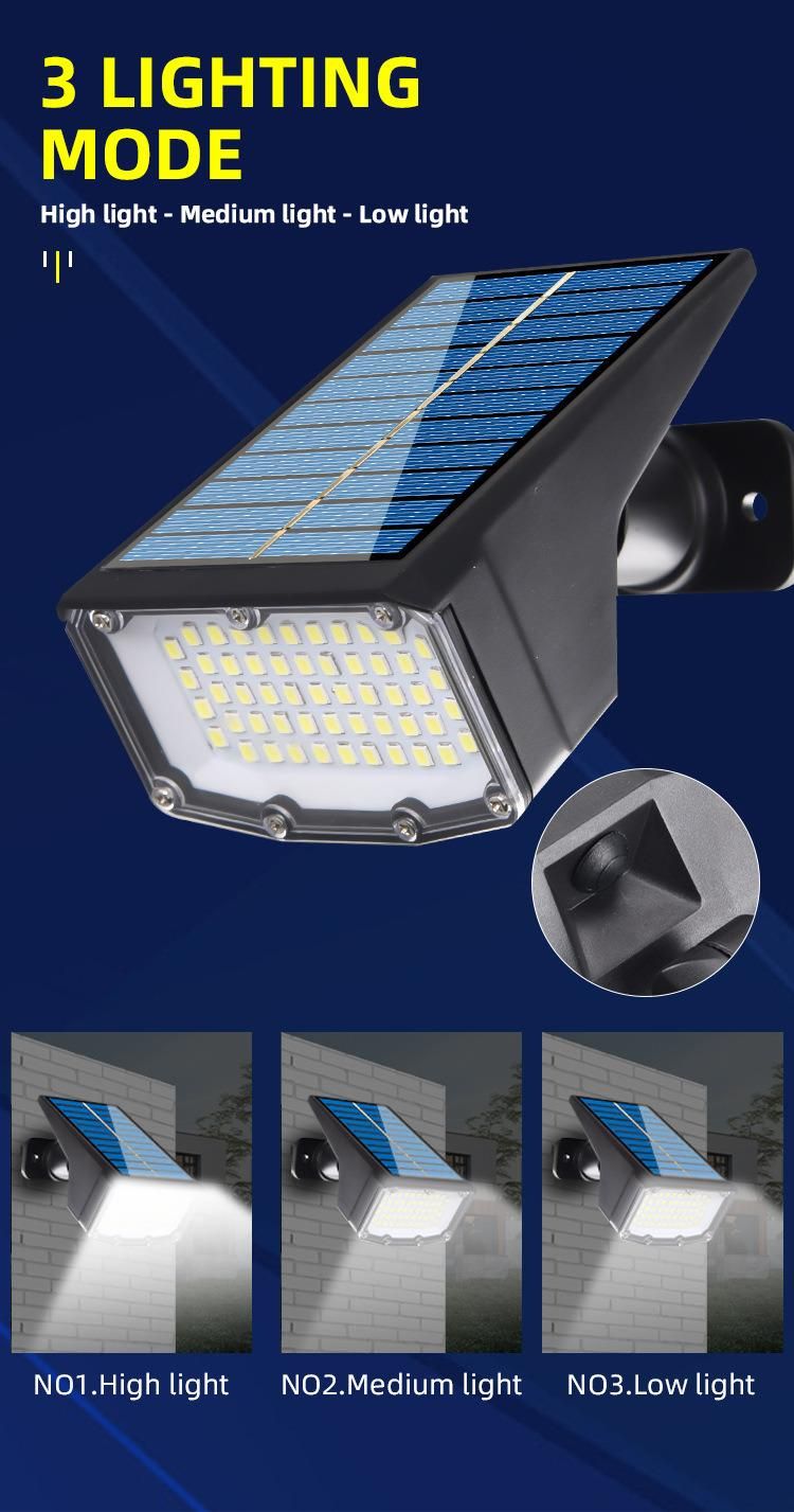 LED Solar Spotlight Outdoor Waterproof Garden Wall Light Lawn Light