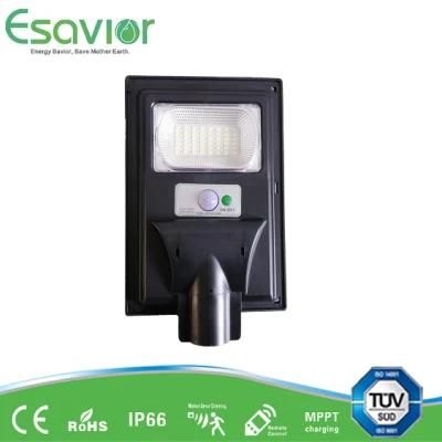 Esavior 30W All in One LED Solar Light 111 for Pathway/Roadway/Garden/Wall Lighting