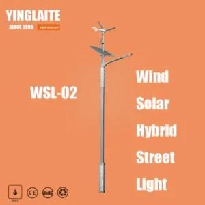 Good Performance Gel Battery 5m Pole 40W Wind Solar Hybrid LED Street Light