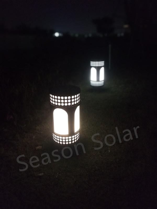 New Energy Round Style LED Lighting Lamp Outdoor Solar Garden Light for Gating Lighting