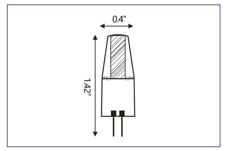 Lt104A1 2W 20W Halogen Bulb Equivalent Silicone Construction G4 LED Light Bulbs for Landscape Lighting Fixtures Garden Lights