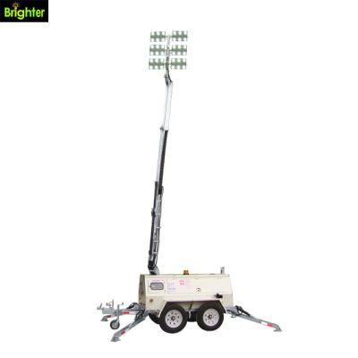 Outdoor Lighting for Rescue and Emergency Mobile Tower Light with LED Lamp