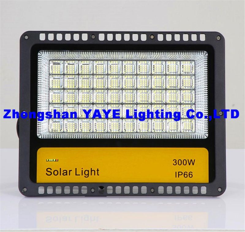 Yaye 2021 Hot Sell New Design 100W Solar LED Outdoor Garden Flood Light with 100W/200W/300W