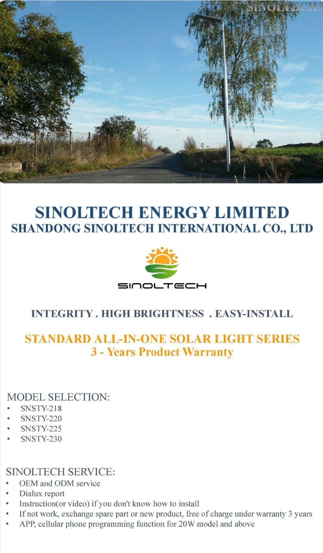 25W All in One Solar Light for Street Lighting