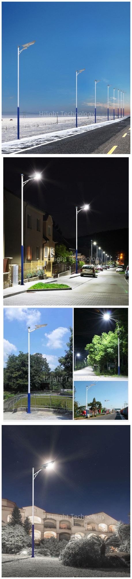 Aluminum Housing Solar Energy LED Parking Lot Lighting 200W Solar LED Road Light