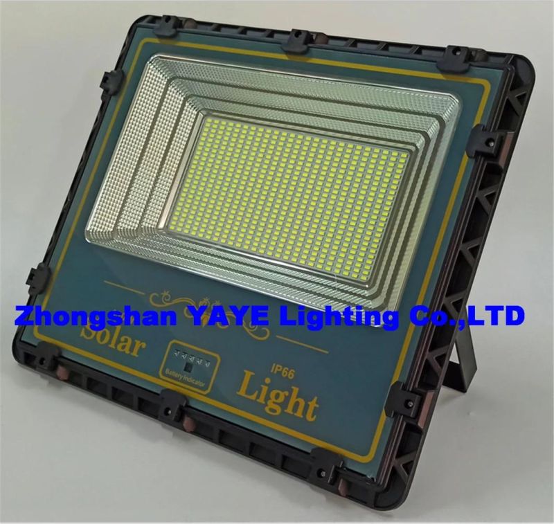 Yaye 2021 Hottest Sell IP67 Rador Sensor 100W/200W/300W/400W/600W Solar LED Flood Garden Road Wall Lighting with Materials: High Quality Die Casting Aluminum