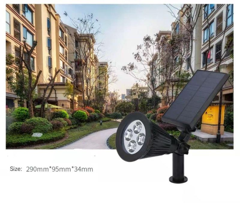 High Quality Portable Outdoor LED Solar Garden Color Changing Spotlight Factory Supply Solar Light 2021