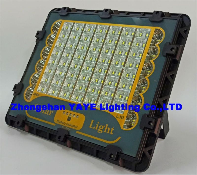 Yaye 2021 Hot Sell Newest Design Outdoor 50W Solar LED Flood Garden Lighting with 50W-400W Available