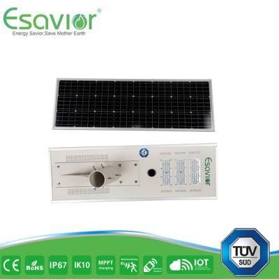 Esavior 3000 Circles @60% Dod Lithium Batteries 100W Solar Street Lights Solar Lights Outdoor