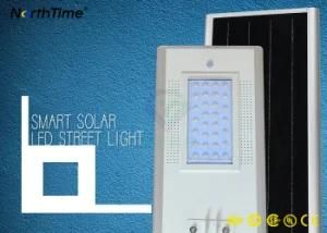5100lm High Efficiency 50W Aluminum Alloy Integrated Solar Street Light All in One Design
